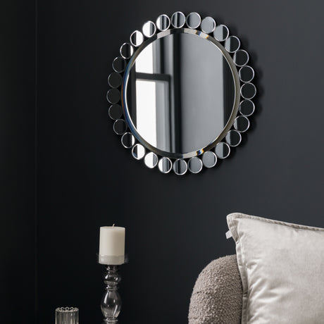 Amos Multi disc framed medium round mirror –  from Amos Lighting + Home