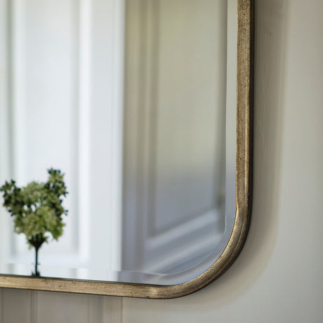 Amos Distressed champagne gold leaner mirror –  from Amos Lighting + Home