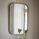 Amos Distressed champagne gold medium mirror –  from Amos Lighting + Home