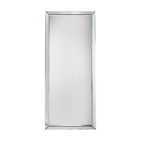 Amos Brushed silver edged leaner mirror –  from Amos Lighting + Home