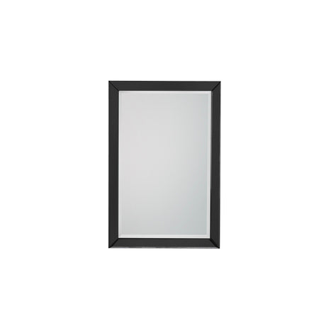 Amos Black glass framed medium rectangle mirror –  from Amos Lighting + Home