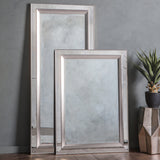 Amos Inset mirror and brushed silver rectangle mirror –  from Amos Lighting + Home