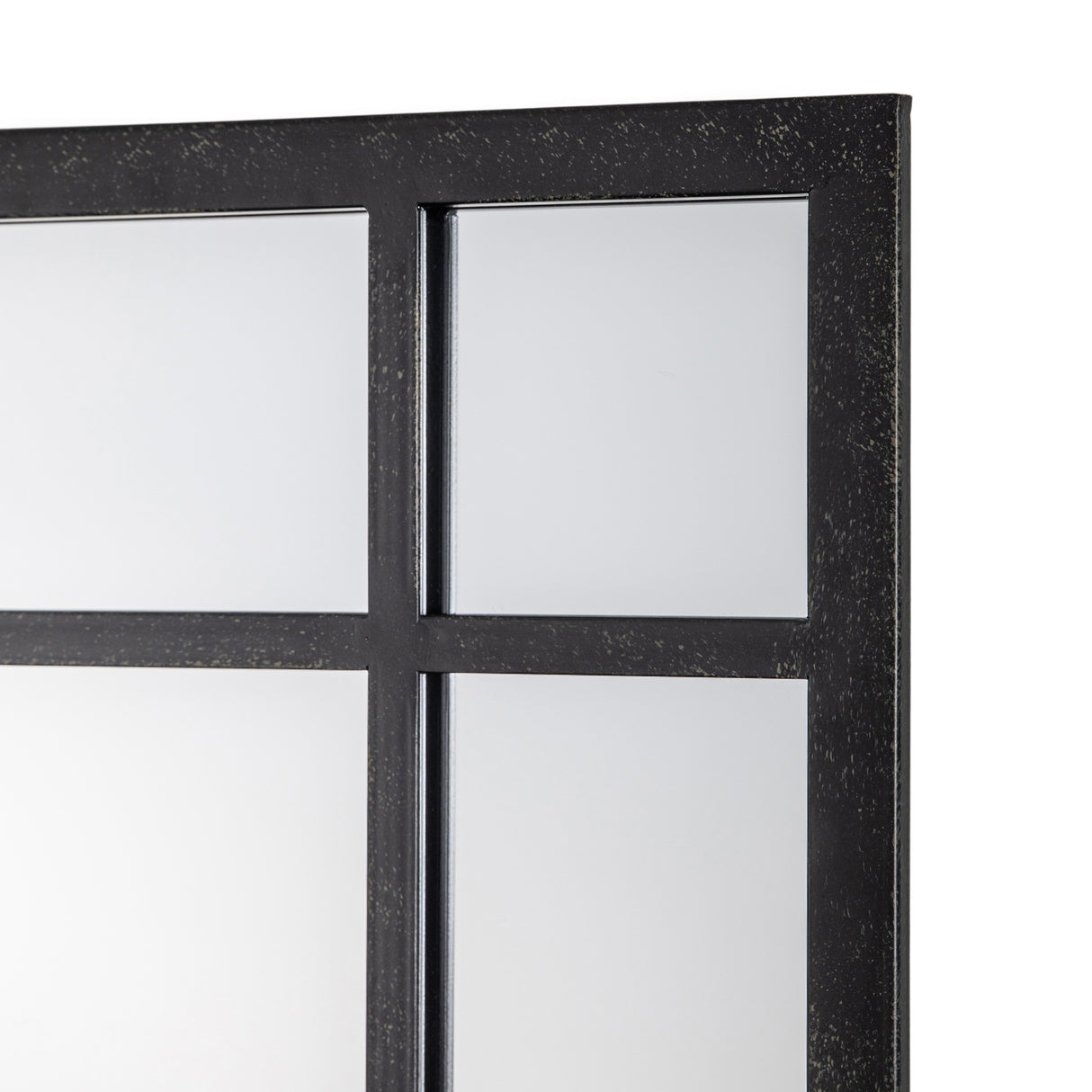 Amos Aged black large rectangle mirror –  from Amos Lighting + Home