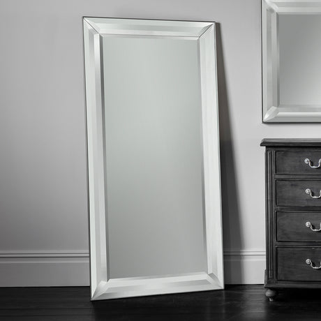 Amos Bevelled mirror framed leaner mirror –  from Amos Lighting + Home