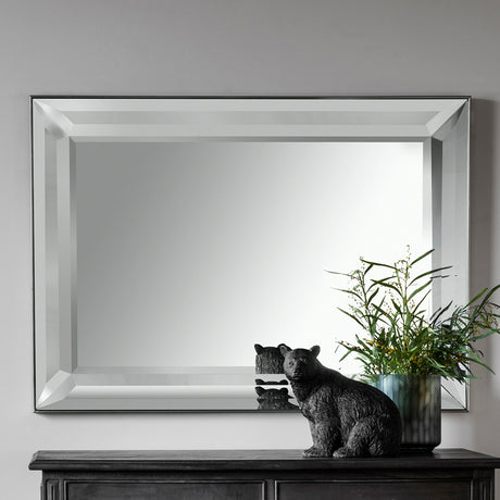 Amos Bevelled mirror framed rectangle mirror –  from Amos Lighting + Home