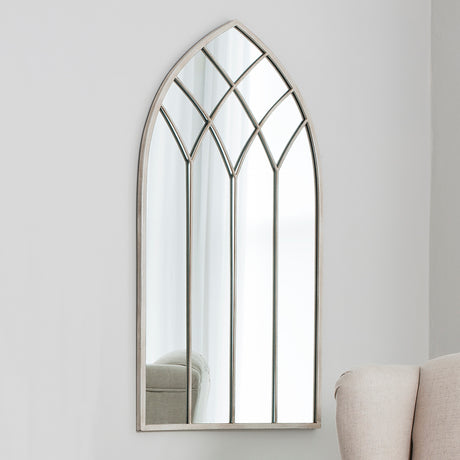 Amos French white arch window mirror –  from Amos Lighting + Home