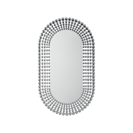 Amos Clear faceted edged ellipse mirror –  from Amos Lighting + Home