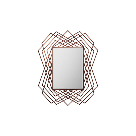 Amos Burnished copper rectangle mirror –  from Amos Lighting + Home