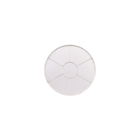 Amos Vintage white round window mirror –  from Amos Lighting + Home