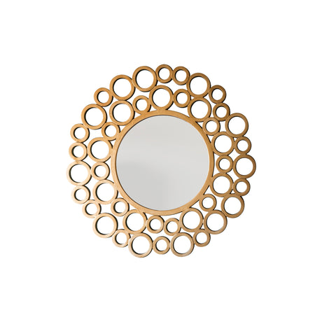 Amos Warm gold round mirror –  from Amos Lighting + Home