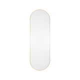 Amos Gold delicate frame ellipse mirror –  from Amos Lighting + Home