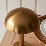 Endon Bridport Rechargeable Table Lamp Warm Brass