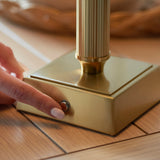 Endon Trobridge Rechargeable Table Lamp Base Aged Brass