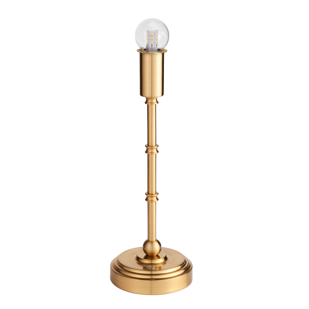 Endon Burley Rechargeable Table Lamp Base Aged Brass