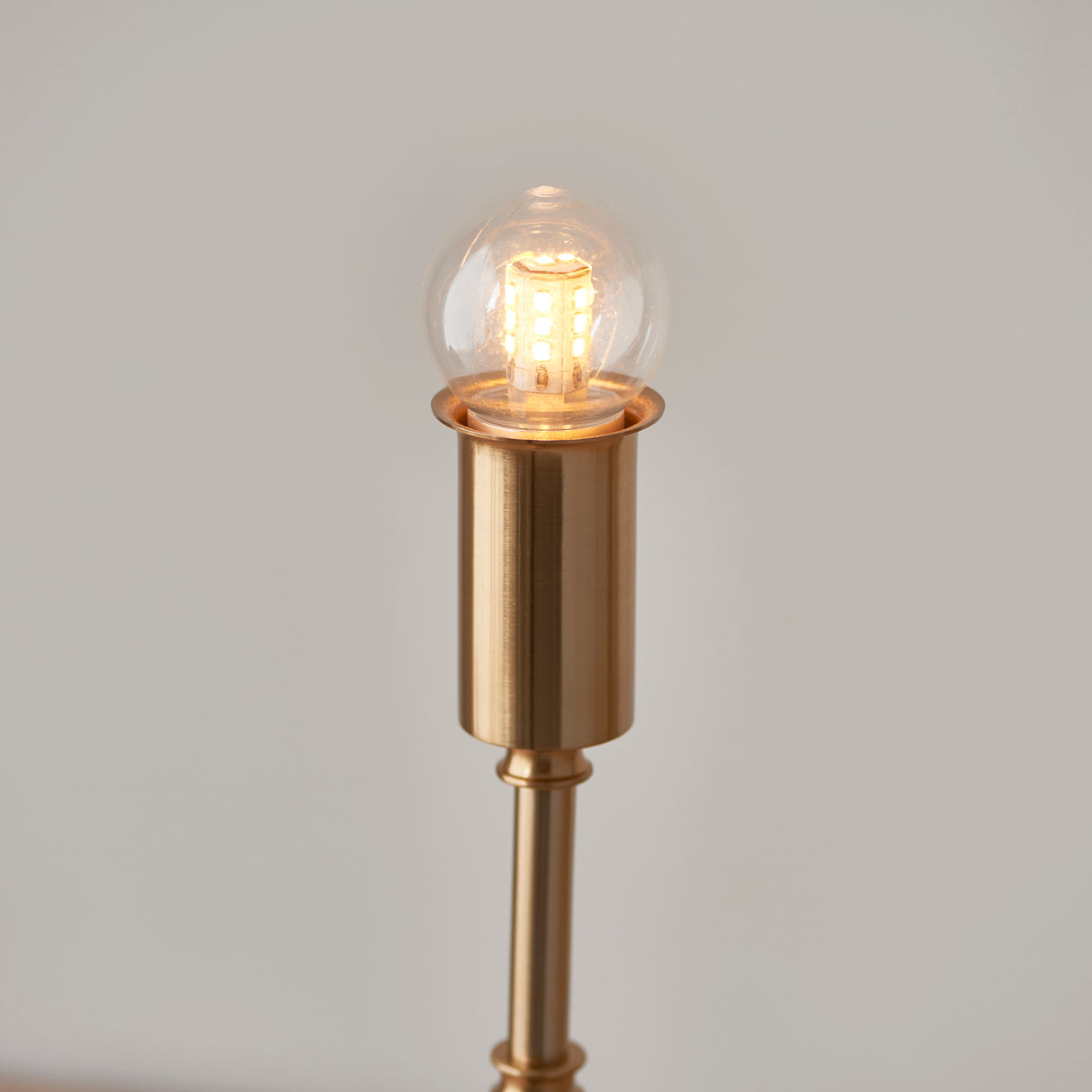 Endon Burley Rechargeable Table Lamp Base Aged Brass