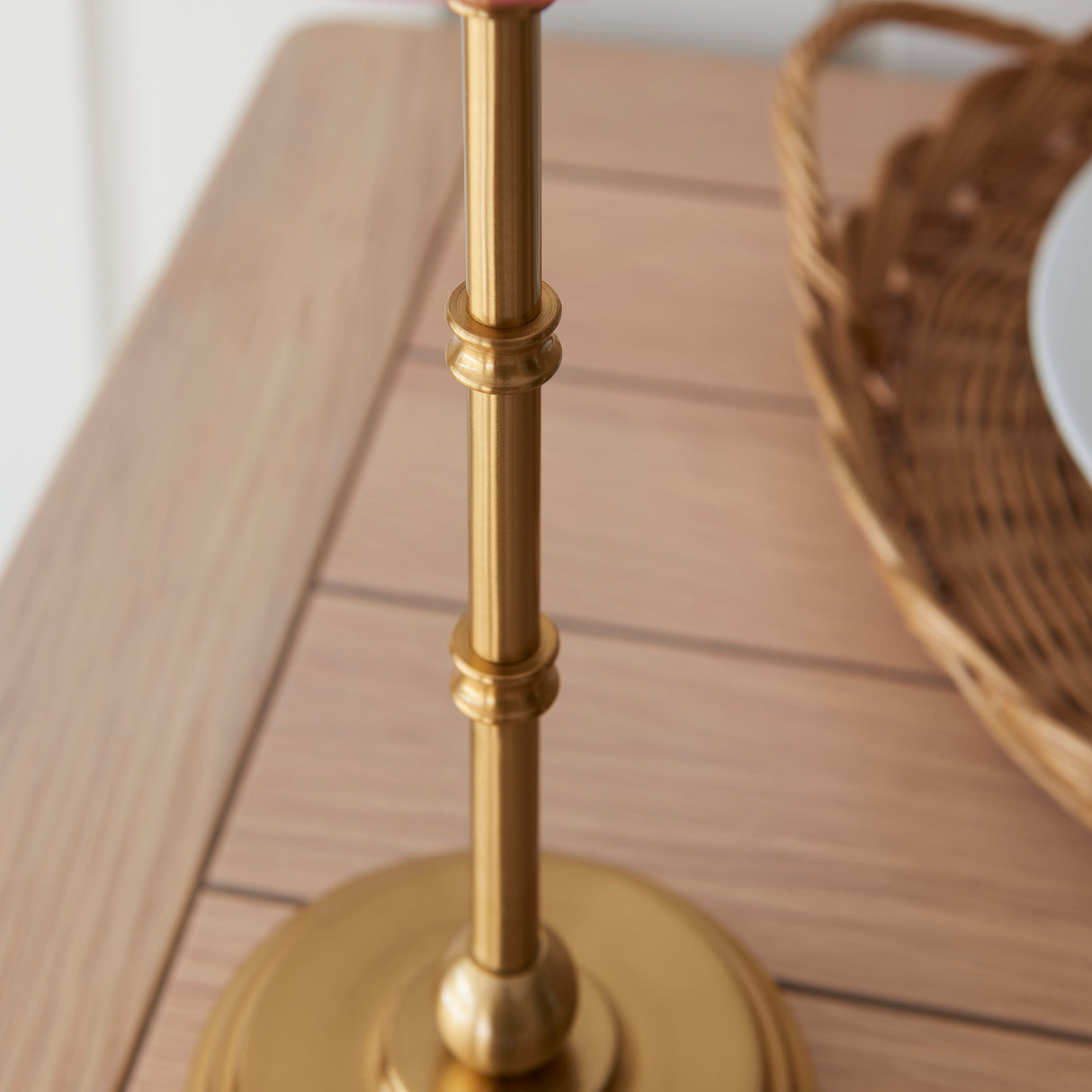 Endon Burley Rechargeable Table Lamp Base Aged Brass