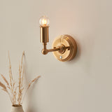 Endon Burley Rechargeable Wall Light Bracket Aged Brass