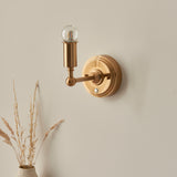 Endon Burley Rechargeable Wall Light Bracket Aged Brass