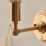 Endon Burley Rechargeable Wall Light Bracket Aged Brass