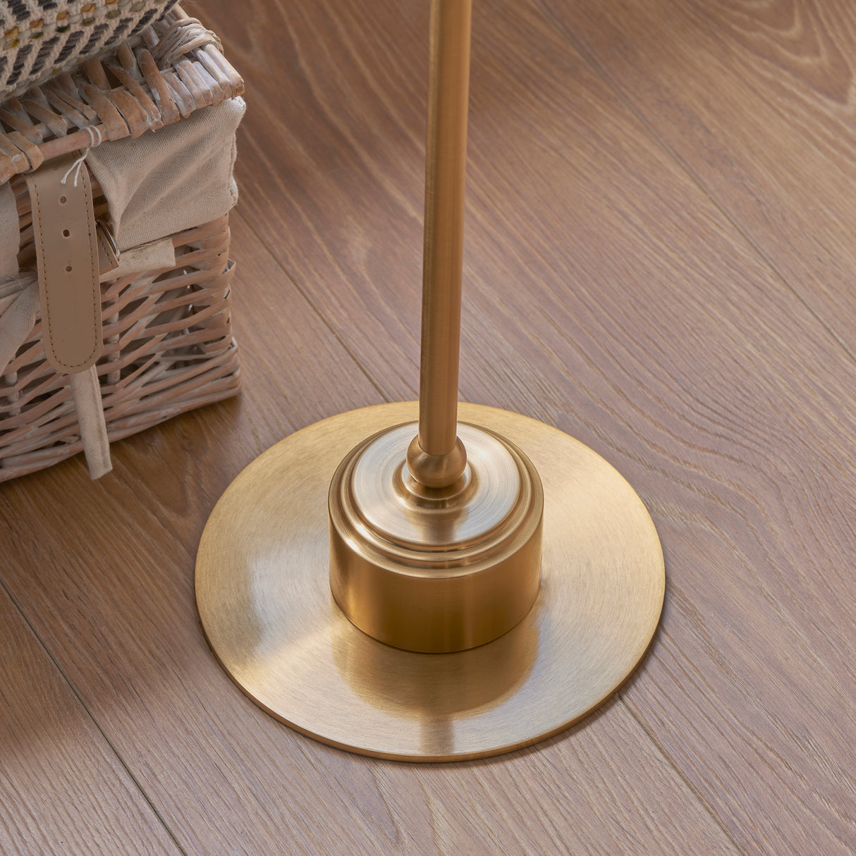 Endon Burley Rechargeable Floor Lamp Base Aged Brass
