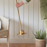 Endon Burley Rechargeable Floor Lamp Base Aged Brass