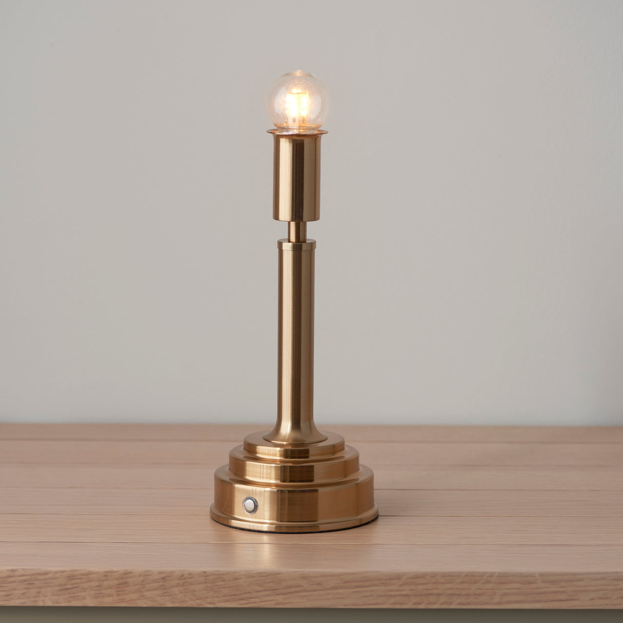Endon Upton Rechargeable Table Lamp Base Aged Brass