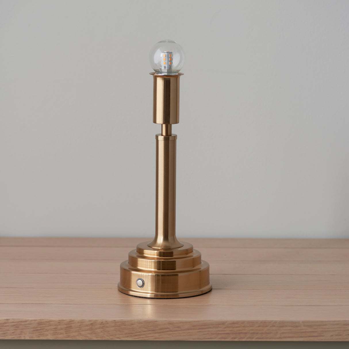 Endon Upton Rechargeable Table Lamp Base Aged Brass