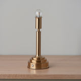 Endon Upton Rechargeable Table Lamp Base Aged Brass