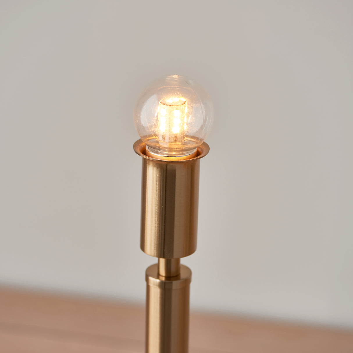 Endon Upton Rechargeable Table Lamp Base Aged Brass