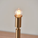 Endon Upton Rechargeable Table Lamp Base Aged Brass