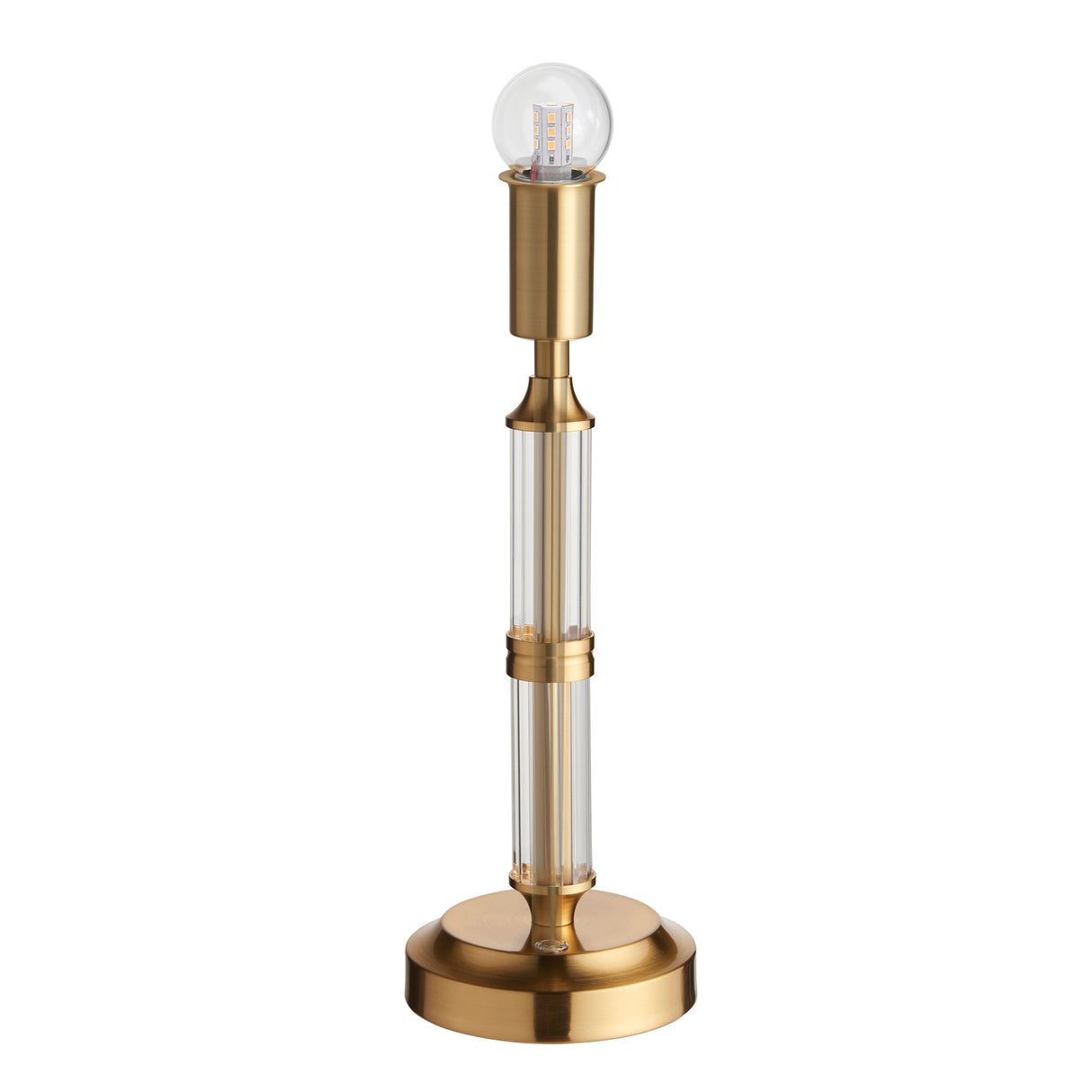 Endon Morton Rechargeable Table Lamp Base Aged Brass