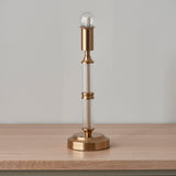 Endon Morton Rechargeable Table Lamp Base Aged Brass