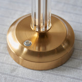 Endon Morton Rechargeable Table Lamp Base Aged Brass