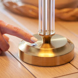 Endon Morton Rechargeable Table Lamp Base Aged Brass