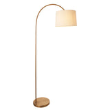 Endon Carlson Warm Brass Floor Lamp with Shade
