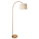 Endon Carlson Warm Brass Floor Lamp with Shade