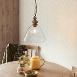 Endon Cotswold Single Pendant Natural Ash