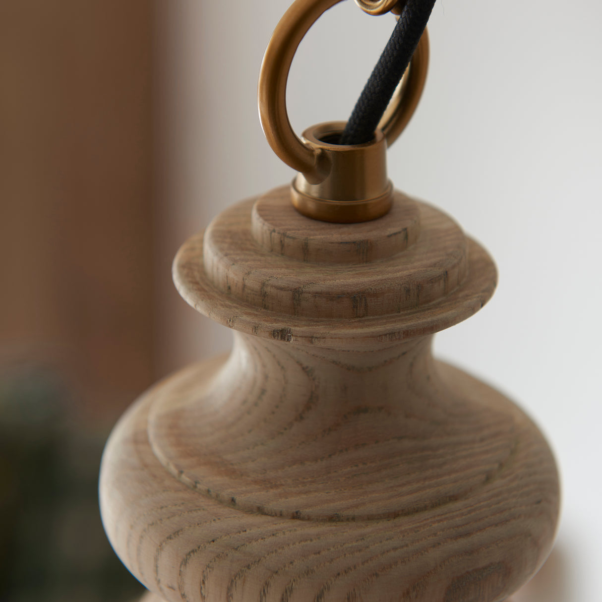 Endon Cotswold Single Pendant Natural Ash