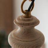 Endon Cotswold Single Pendant Natural Ash