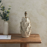 Endon Layered Leaf Table Lamp Base Tall Ivory