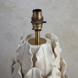 Endon Layered Leaf Table Lamp Base Tall Ivory
