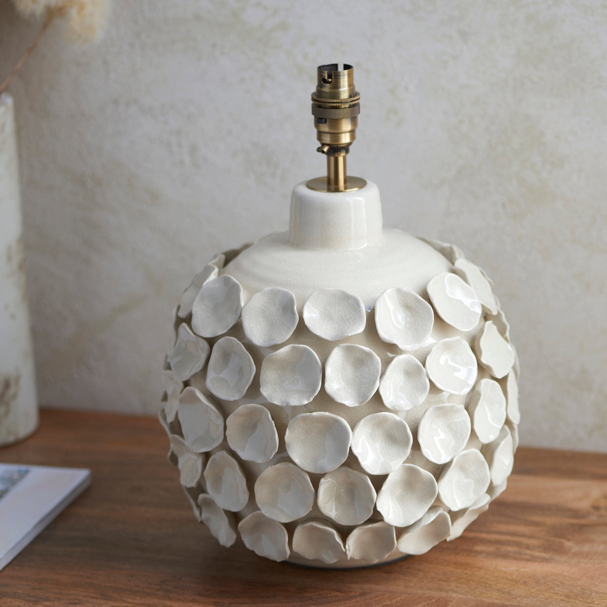 Endon Borello Table Lamp Base Ivory