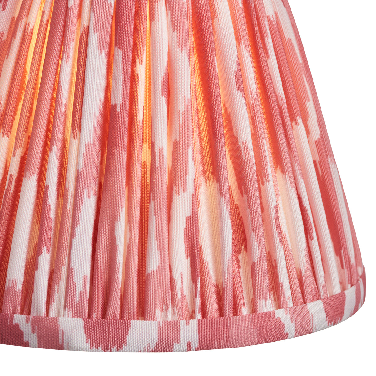 Endon Ikat 16cm Tapered Shade Coral Pink