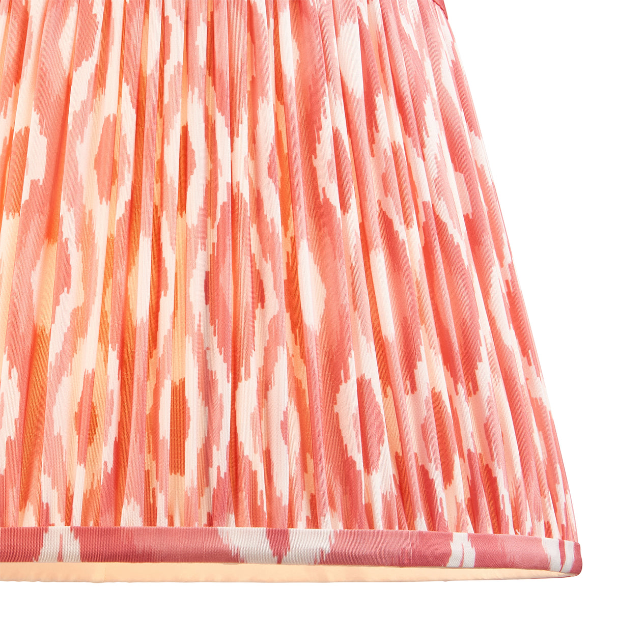 Endon Ikat 35cm Tapered Shade Coral Pink