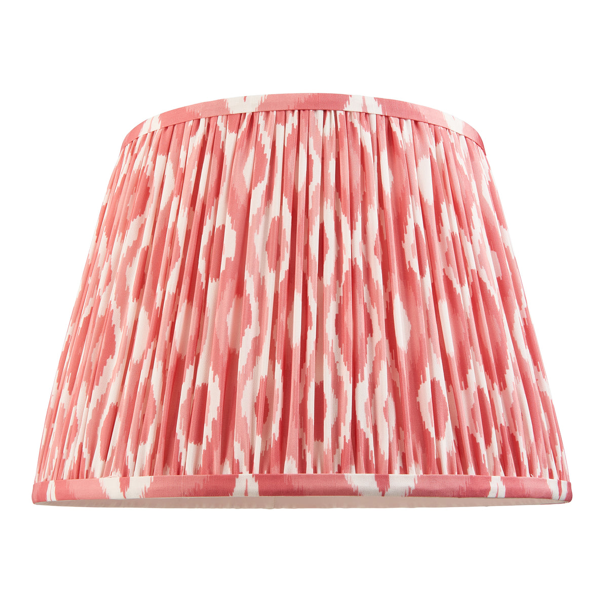 Endon Ikat 35cm Tapered Shade Coral Pink