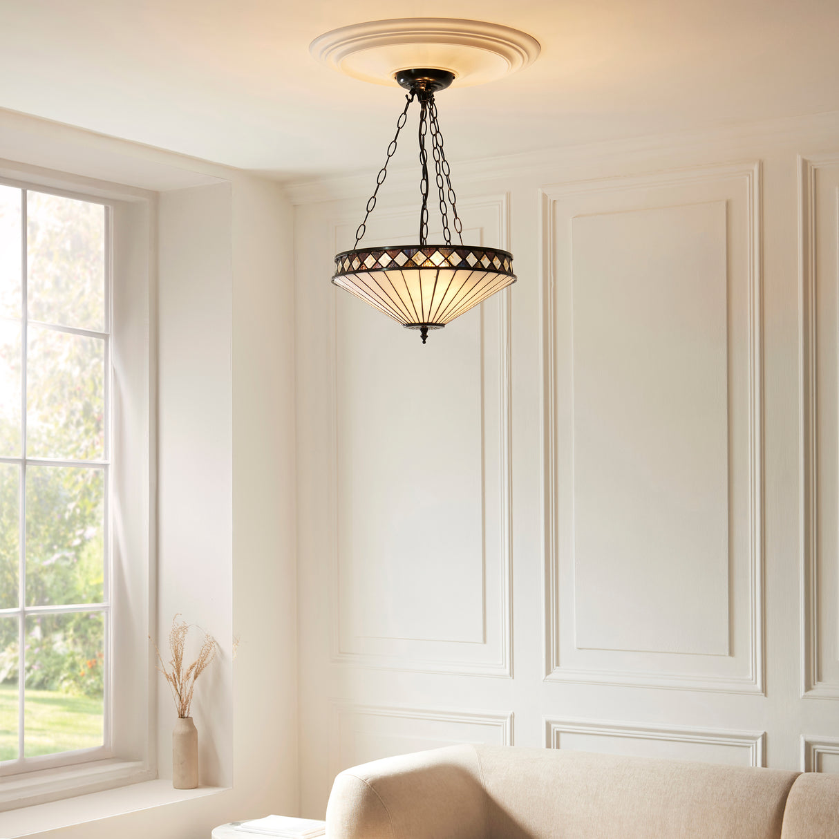 Tiffany Fargo 3lt Medium Inverted Pendant