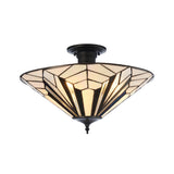 Tiffany Astoria 3lt Semi Flush Ceiling Light
