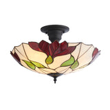 Tiffany Botanica Large 3lt Semi Flush Ceiling Light
