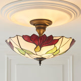 Tiffany Botanica Large 3lt Semi Flush Ceiling Light