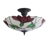 Tiffany Botanica Large 3lt Semi Flush Ceiling Light